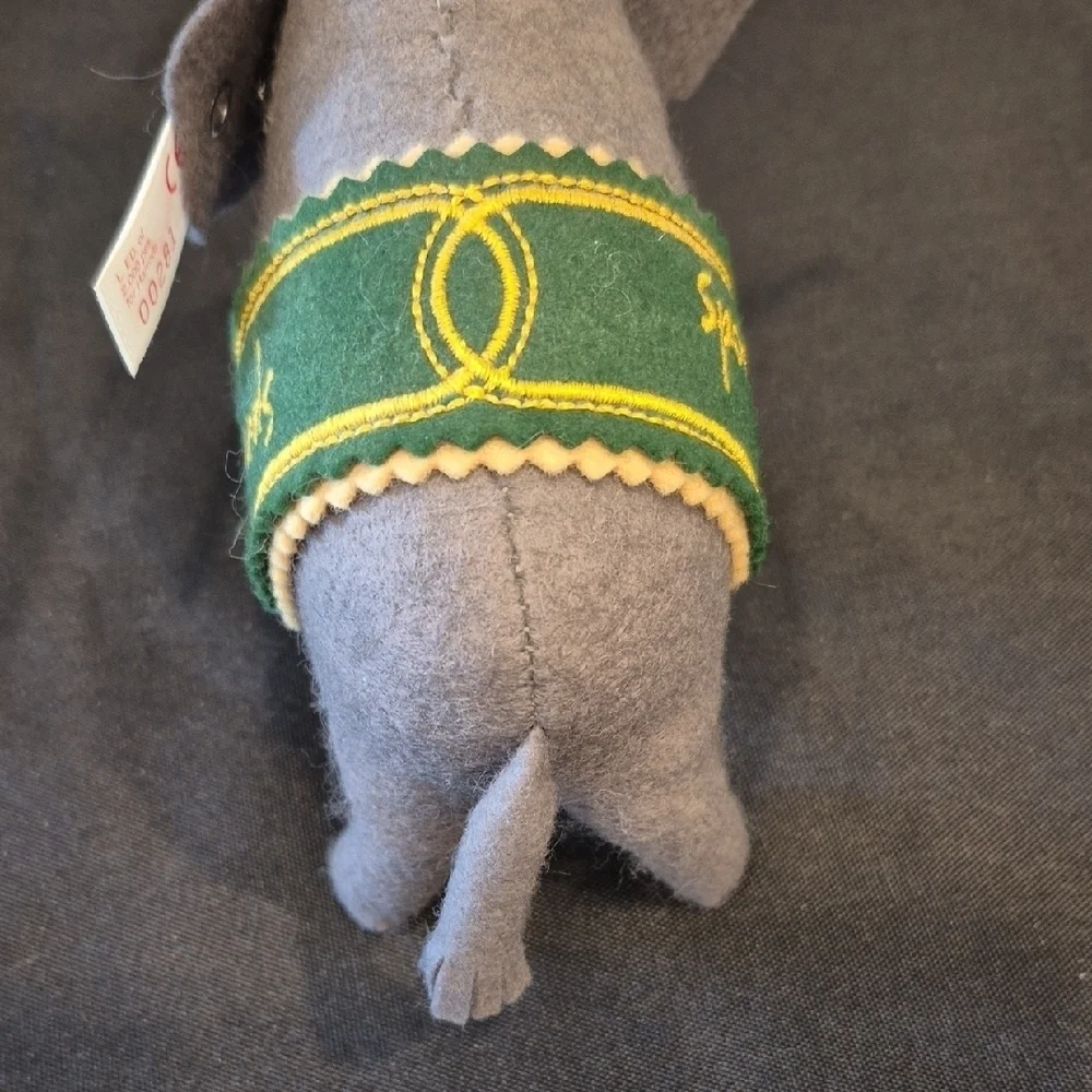 Steiff Made For Harrods Gray Elephant Plush